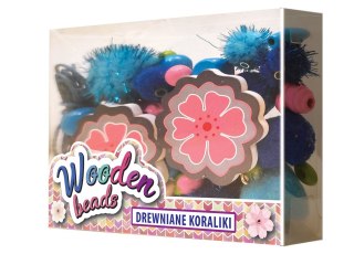 Koraliki drewniane małe niebieskie | Toys Inn