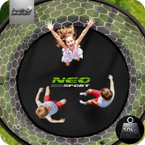 Trampolina ogrodowa 6ft/183cm z siatką wewnętrzną i drabinką Neo-Sport