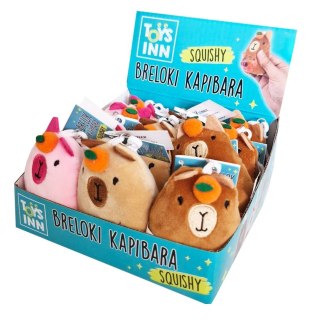 Toys Inn: Brelok Kapibara Squishy Mix 12 szt - Display
