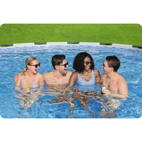 Basen ogrodowy stelażowy 457 x 122 cm 18w1 Bestway 56438 + maszyna do baniek GRATIS