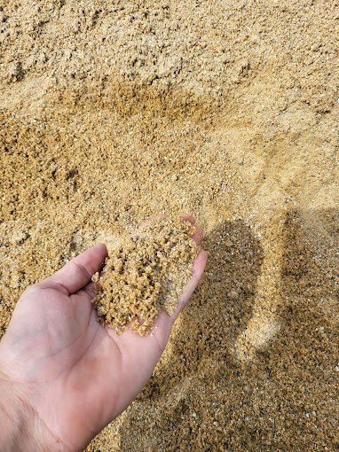 Piasek płukany workowany do betonu/wylewki pod kostke do piaskownicy 500kg plażowy