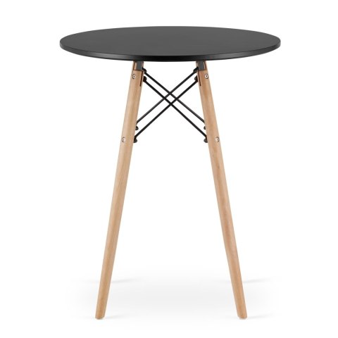 Stół TODI Okrągły 60cm - czarny