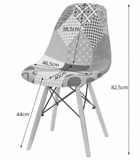 Krzesło SEUL wzór02 x 4