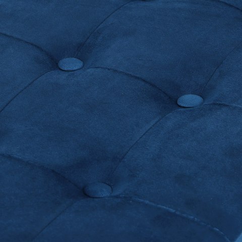 Pufa składana XL z guzikami - 60x38x38cm aksamit granat x 4