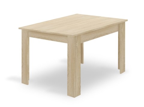 Zestaw stół NP 120x80 Dąb Sonoma + 4 krzesła LIBRA szare