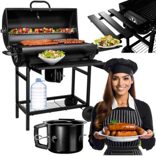 Grill węglowy ogrodowy 2 ruszty na RODZINNE grillowanie