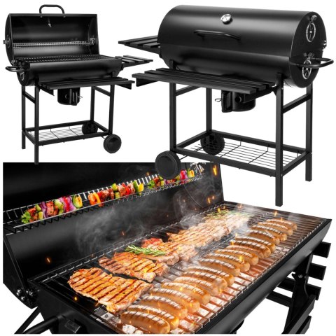Grill węglowy ogrodowy 2 ruszty na RODZINNE grillowanie