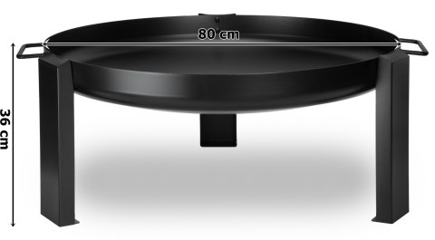 Palenisko żeliwno-stalowe 80 cm HOGAR
